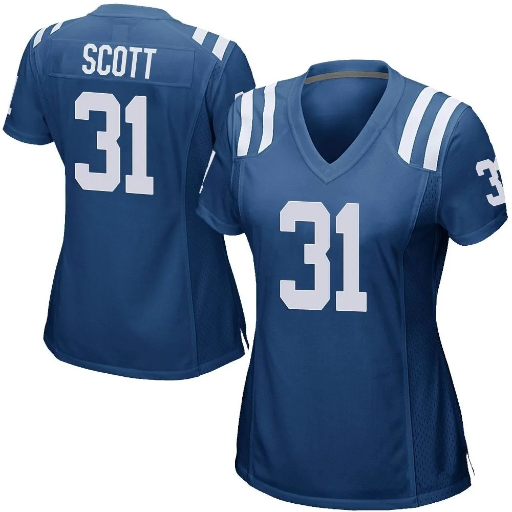 Women's Indianapolis Colts Daniel Scott Nike Team Color Game Royal Blue Jersey Women's Indianapolis Colts Daniel Scott Nike Team Color Game Royal Blue Jersey