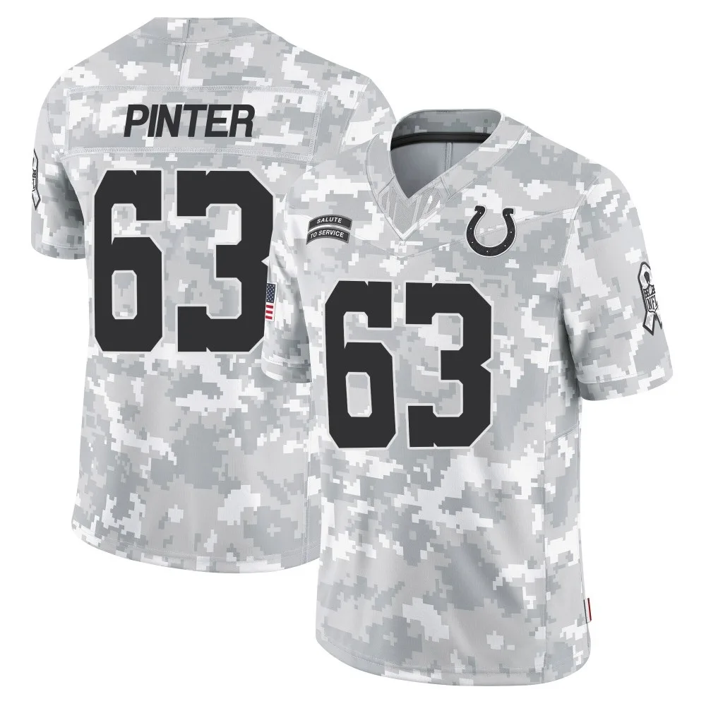 Men's Indianapolis Colts Danny Pinter Nike 2024 Salute to Service Limited Arctic Camo Jersey Men's Indianapolis Colts Danny Pinter Nike 2024 Salute to Service Limited Arctic Camo Jersey