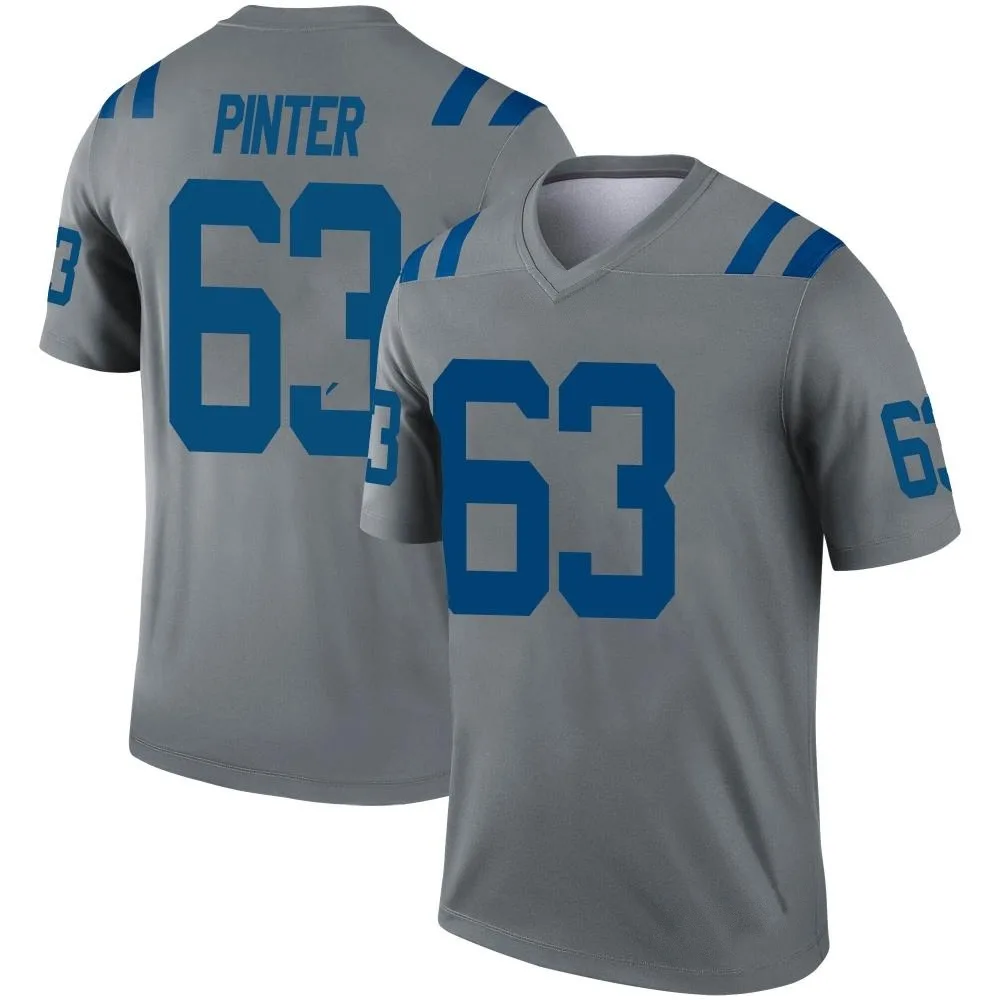 Men's Indianapolis Colts Danny Pinter Nike Inverted Legend Gray Jersey Men's Indianapolis Colts Danny Pinter Nike Inverted Legend Gray Jersey