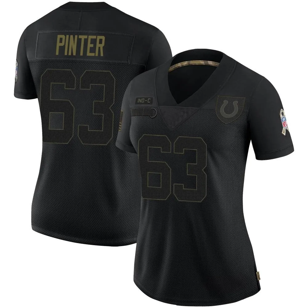 Women's Indianapolis Colts Danny Pinter Nike 2020 Salute To Service Limited Black Jersey Women's Indianapolis Colts Danny Pinter Nike 2020 Salute To Service Limited Black Jersey