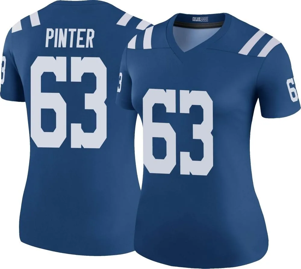 Women's Indianapolis Colts Danny Pinter Nike Color Rush Legend Royal Jersey Women's Indianapolis Colts Danny Pinter Nike Color Rush Legend Royal Jersey