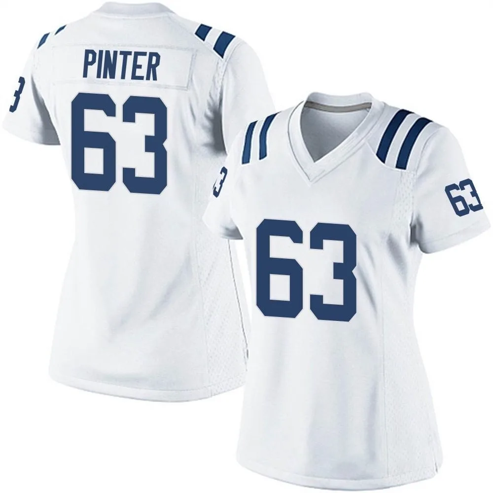 Women's Indianapolis Colts Danny Pinter Nike Game White Jersey Women's Indianapolis Colts Danny Pinter Nike Game White Jersey