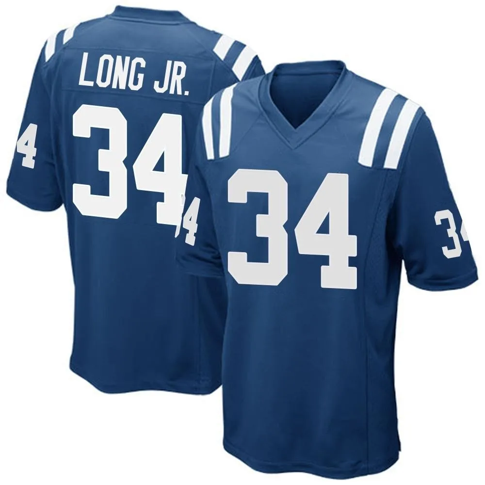 Men's Indianapolis Colts David Long Jr. Nike Team Color Game Royal Blue Jersey Men's Indianapolis Colts David Long Jr. Nike Team Color Game Royal Blue Jersey