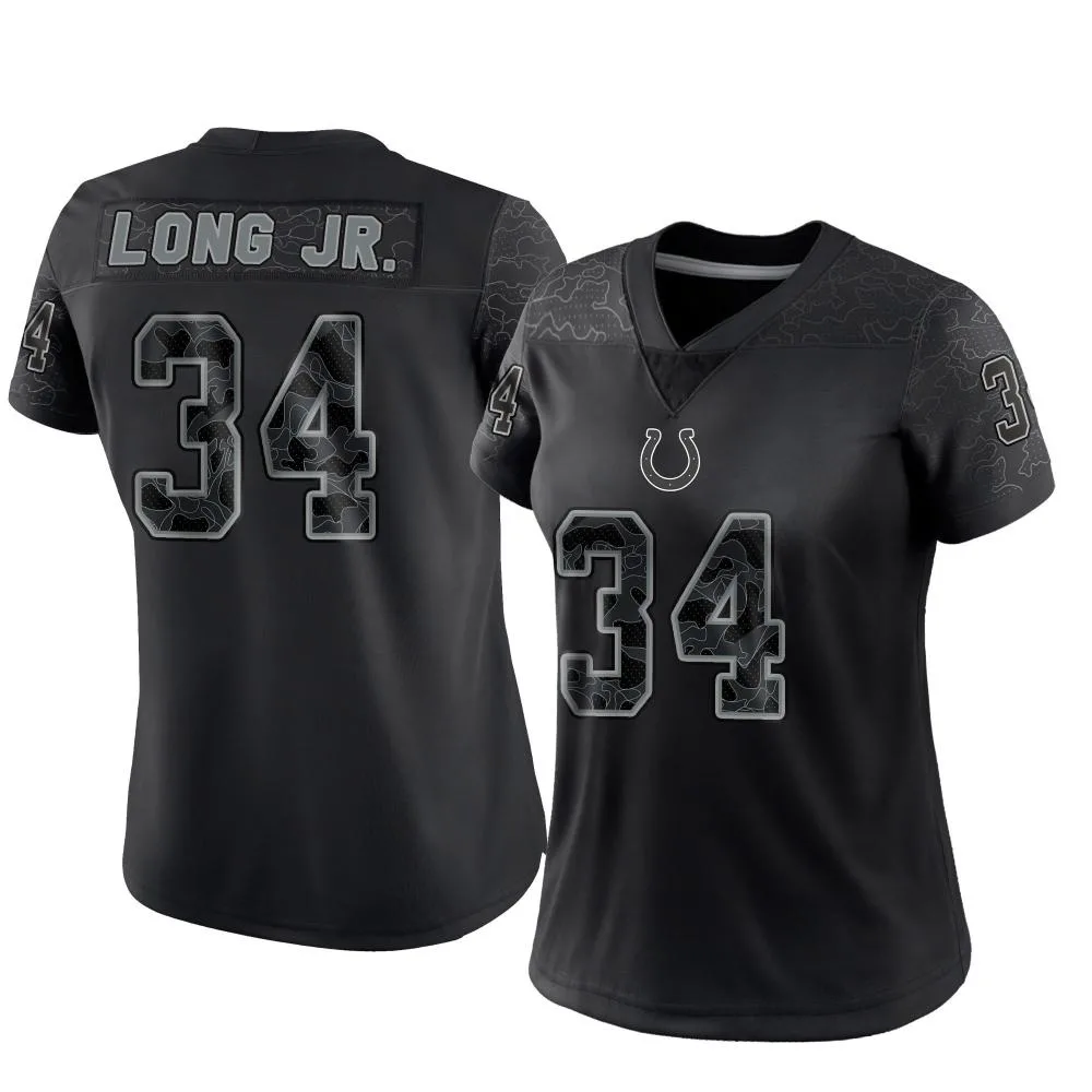 Women's Indianapolis Colts David Long Jr. Nike Reflective Limited Black Jersey Women's Indianapolis Colts David Long Jr. Nike Reflective Limited Black Jersey