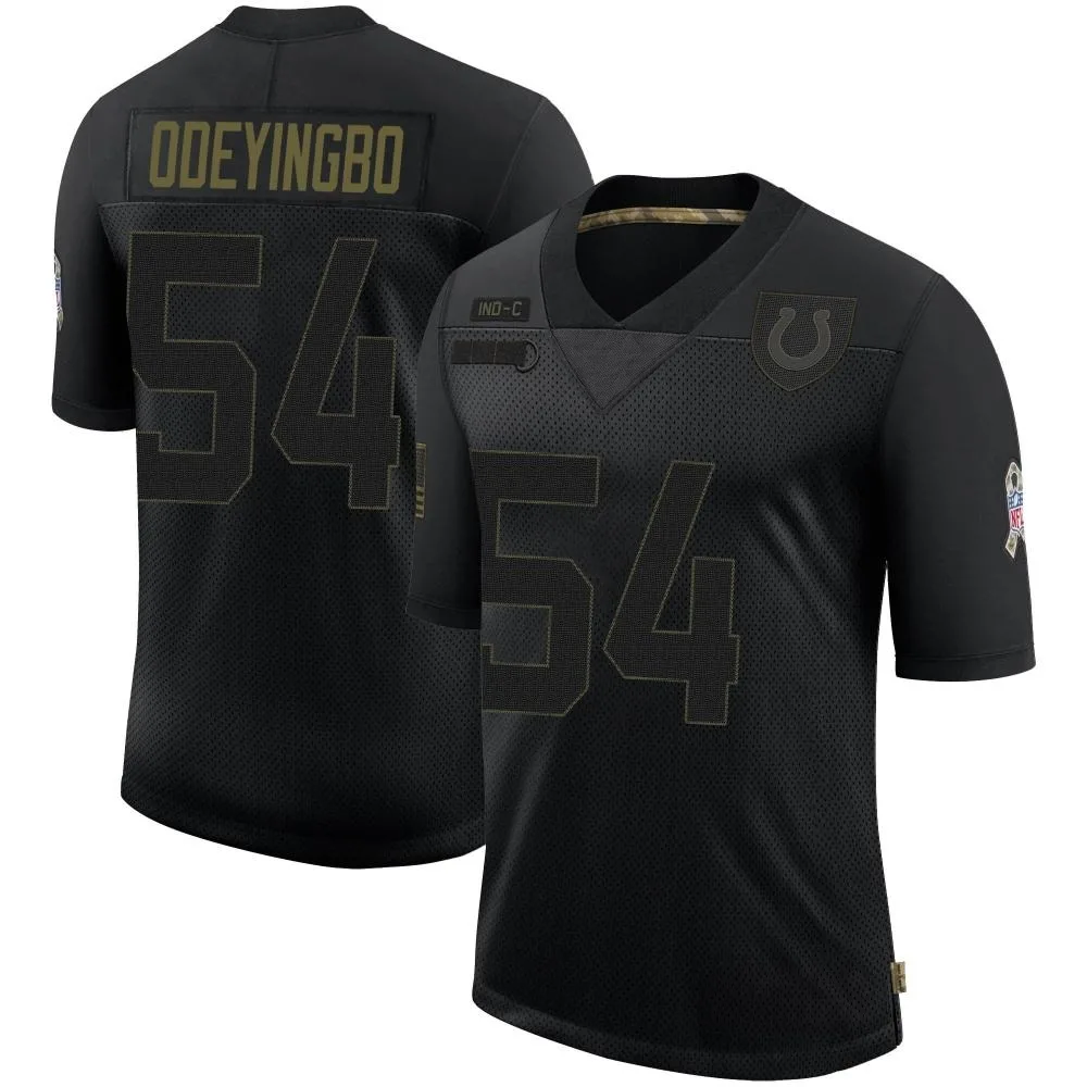 Men's Indianapolis Colts Dayo Odeyingbo Nike 2020 Salute To Service Limited Black Jersey Men's Indianapolis Colts Dayo Odeyingbo Nike 2020 Salute To Service Limited Black Jersey