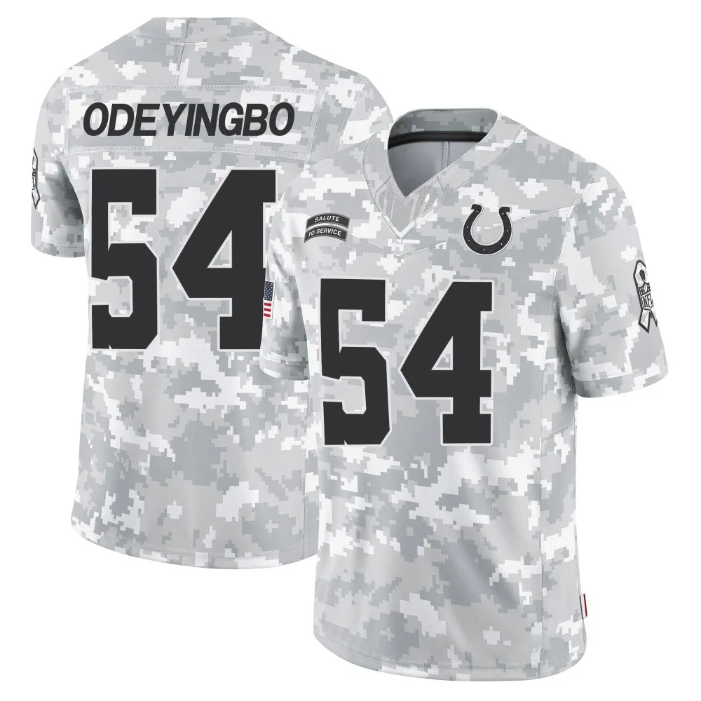 Men's Indianapolis Colts Dayo Odeyingbo Nike 2024 Salute to Service Limited Arctic Camo Jersey Men's Indianapolis Colts Dayo Odeyingbo Nike 2024 Salute to Service Limited Arctic Camo Jersey