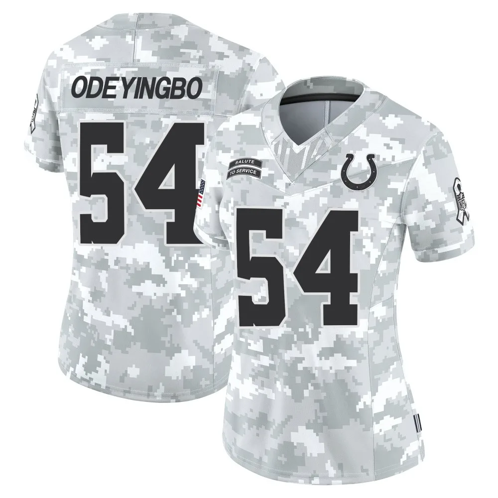 Women's Indianapolis Colts Dayo Odeyingbo Nike 2024 Salute to Service Limited Arctic Camo Jersey Women's Indianapolis Colts Dayo Odeyingbo Nike 2024 Salute to Service Limited Arctic Camo Jersey