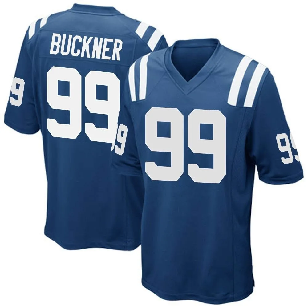 Men's Indianapolis Colts Deforest Buckner Nike Team Color Game Royal Blue Jersey Men's Indianapolis Colts Deforest Buckner Nike Team Color Game Royal Blue Jersey