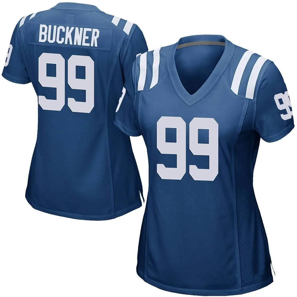 Women's Indianapolis Colts Deforest Buckner Nike Team Color Game Royal Blue Jersey Women's Indianapolis Colts Deforest Buckner Nike Team Color Game Royal Blue Jersey