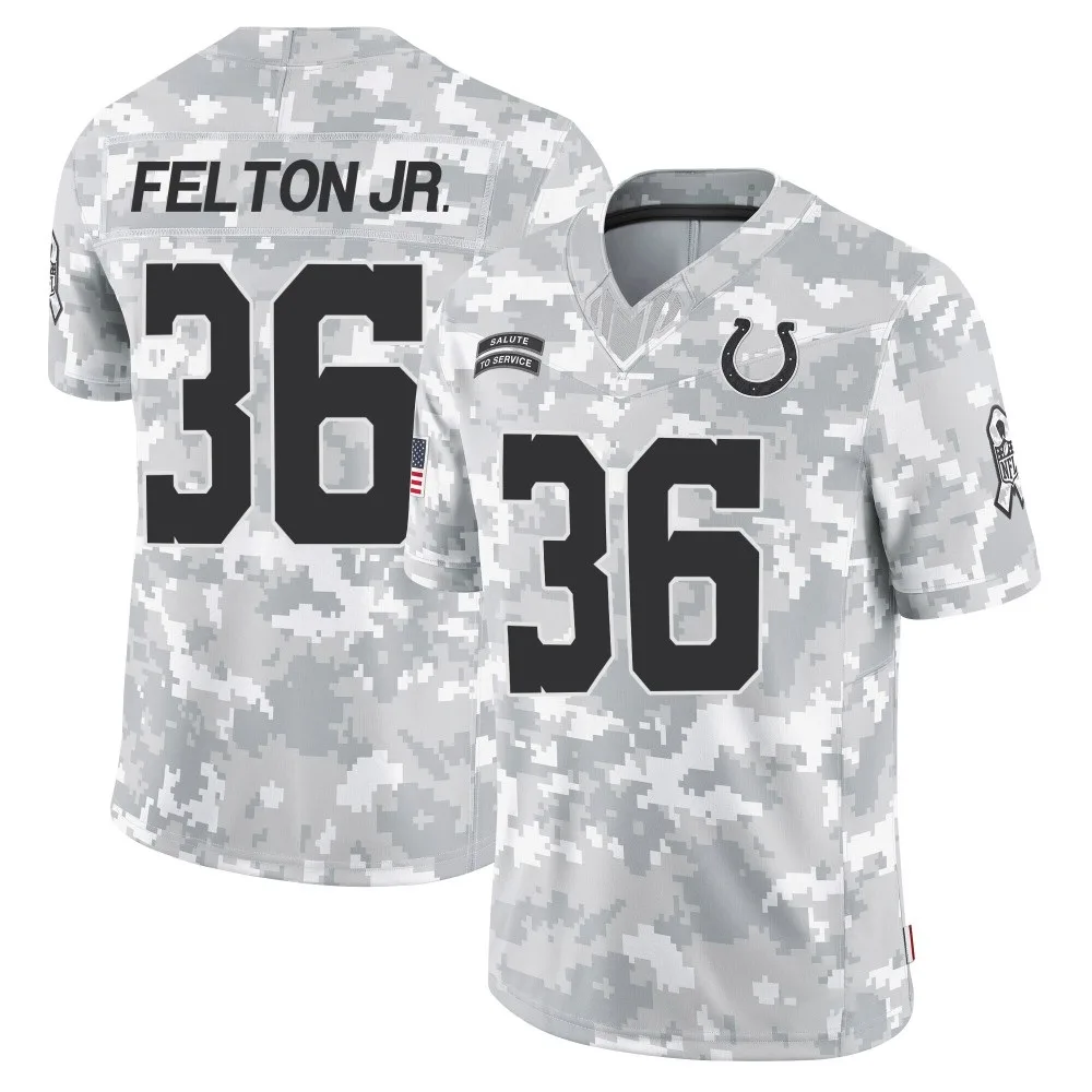 Men's Indianapolis Colts Demetric Felton Nike 2024 Salute to Service Limited Arctic Camo Jersey Men's Indianapolis Colts Demetric Felton Nike 2024 Salute to Service Limited Arctic Camo Jersey