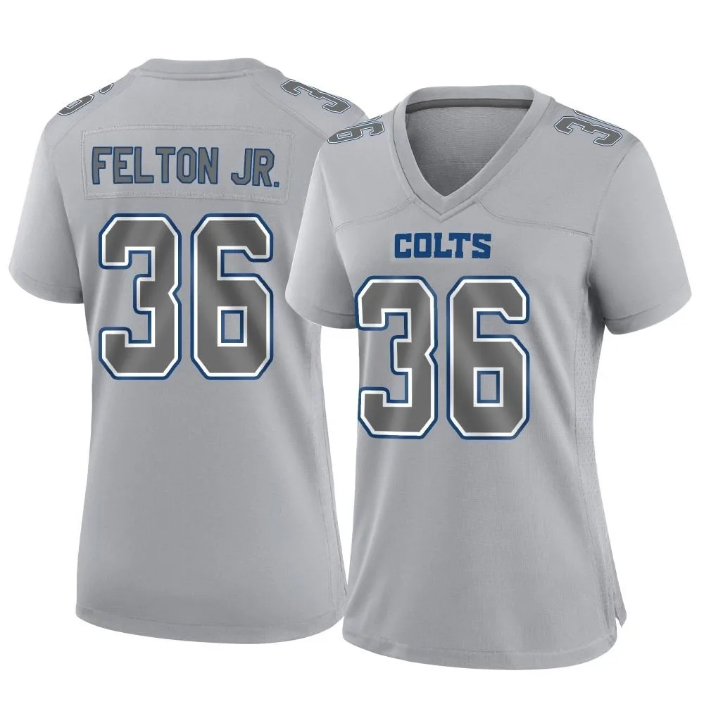 Women's Indianapolis Colts Demetric Felton Nike Atmosphere Fashion Game Gray Jersey Women's Indianapolis Colts Demetric Felton Nike Atmosphere Fashion Game Gray Jersey