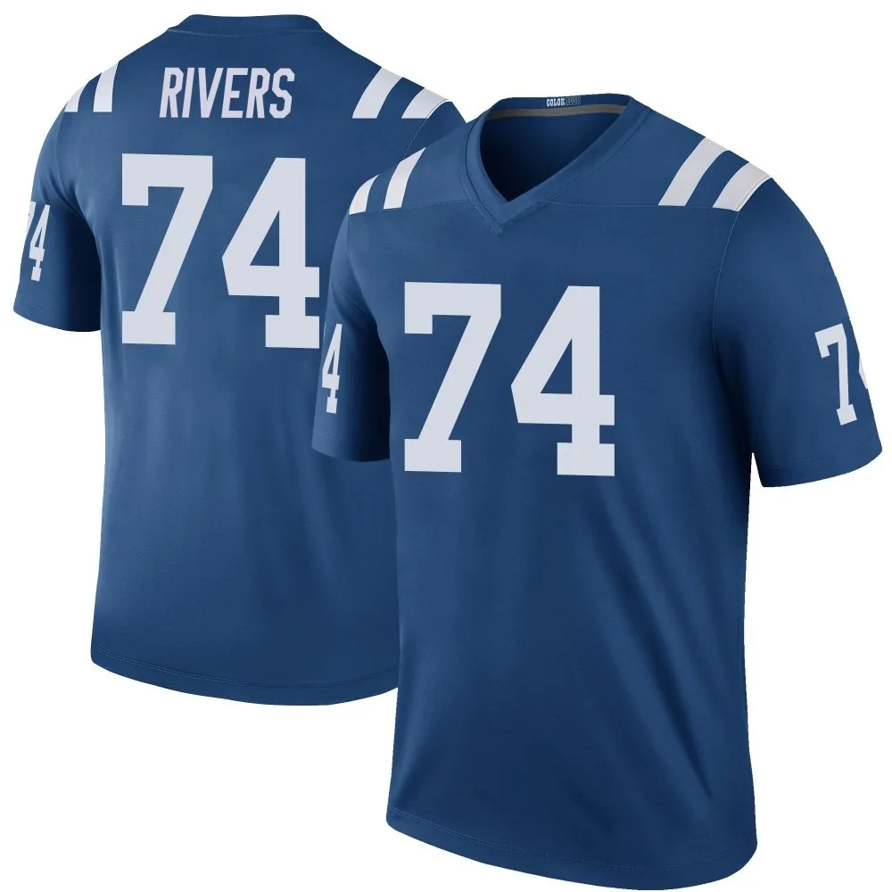 Men's Indianapolis Colts Derek Rivers Nike Color Rush Legend Royal Jersey Men's Indianapolis Colts Derek Rivers Nike Color Rush Legend Royal Jersey