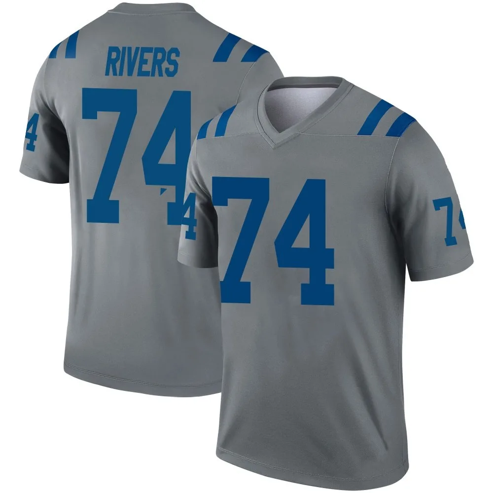 Men's Indianapolis Colts Derek Rivers Nike Inverted Legend Gray Jersey Men's Indianapolis Colts Derek Rivers Nike Inverted Legend Gray Jersey