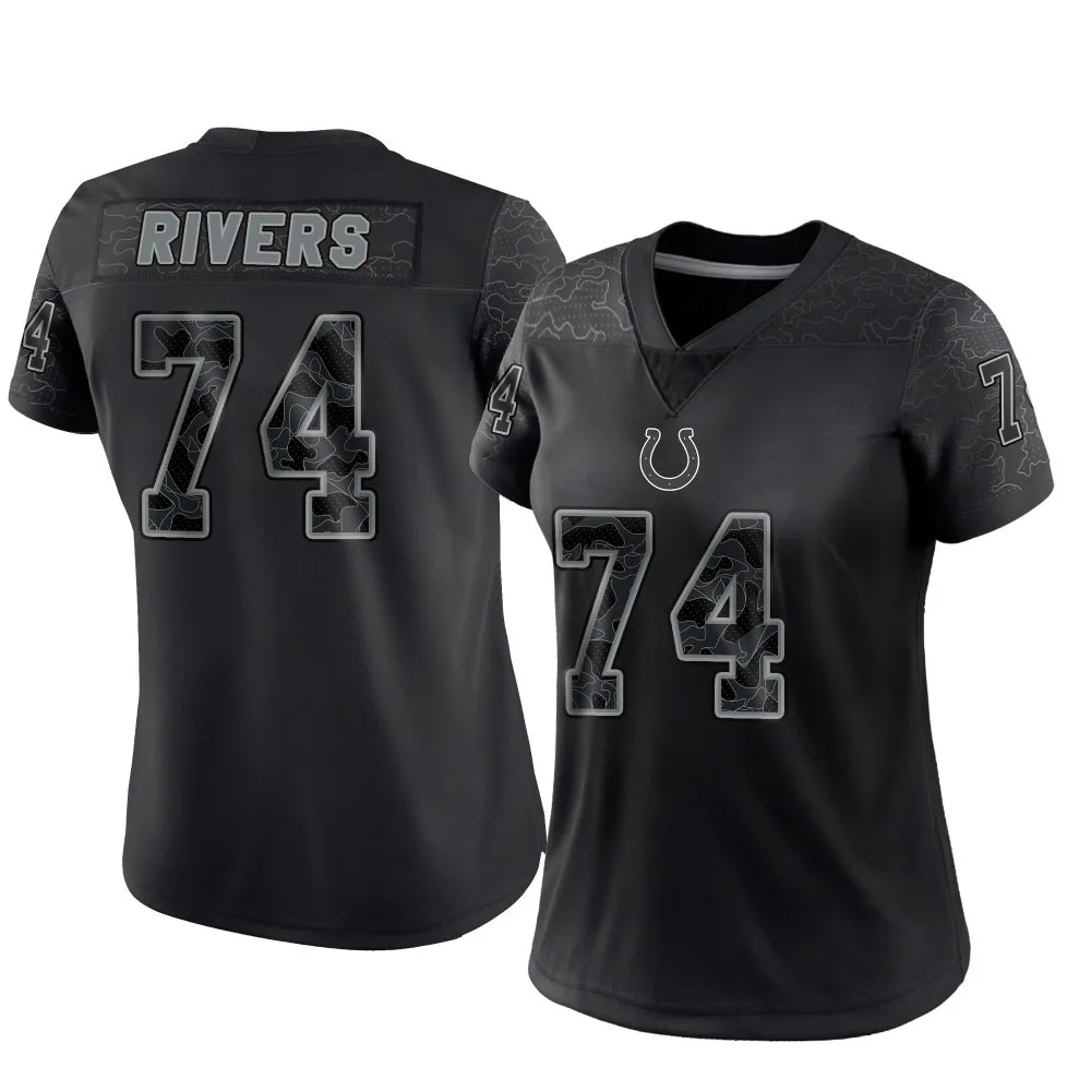 Women's Indianapolis Colts Derek Rivers Nike Reflective Limited Black Jersey Women's Indianapolis Colts Derek Rivers Nike Reflective Limited Black Jersey