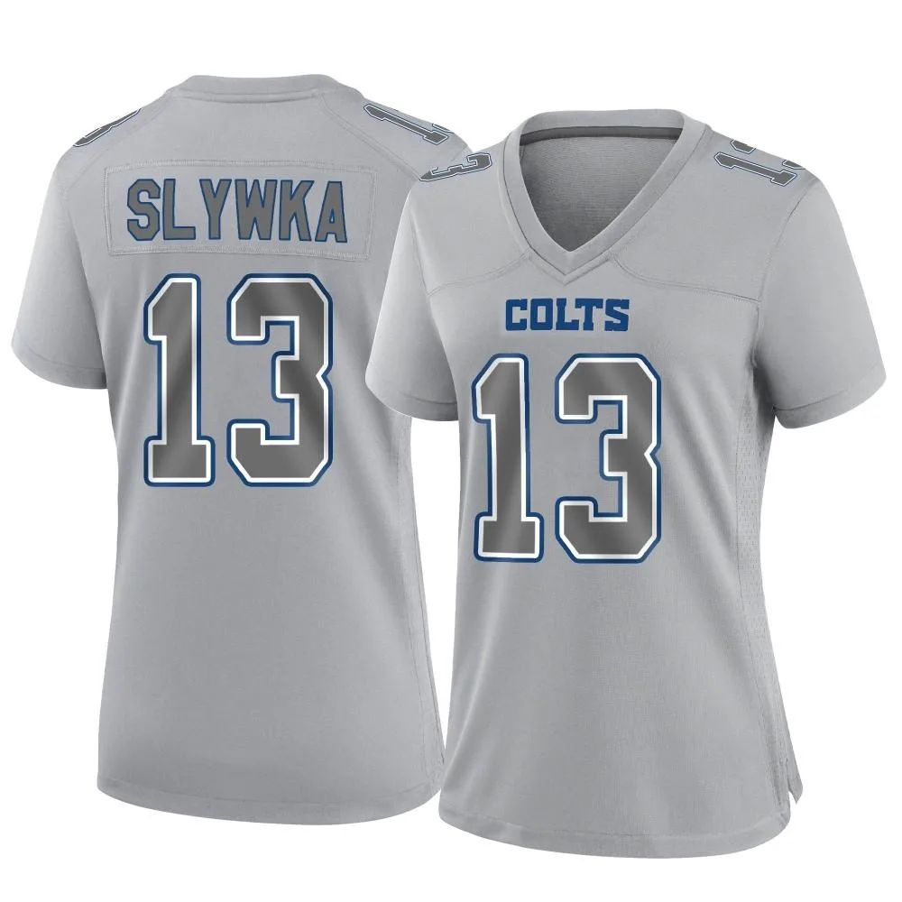 Women's Indianapolis Colts Derek Slywka Nike Atmosphere Fashion Game Gray Jersey Women's Indianapolis Colts Derek Slywka Nike Atmosphere Fashion Game Gray Jersey