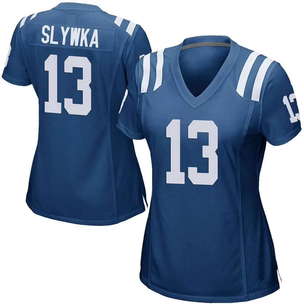 Women's Indianapolis Colts Derek Slywka Nike Team Color Game Royal Blue Jersey Women's Indianapolis Colts Derek Slywka Nike Team Color Game Royal Blue Jersey