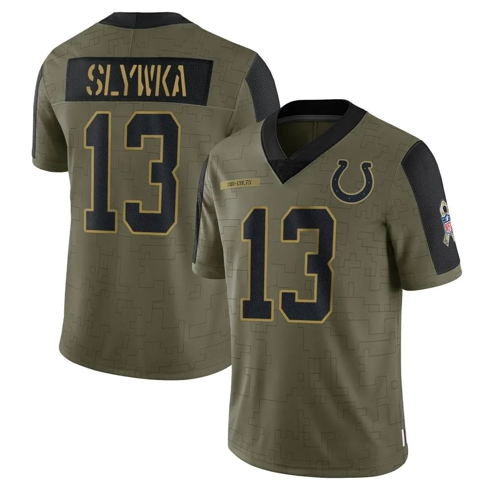 Youth Indianapolis Colts Derek Slywka Nike 2021 Salute To Service Limited Olive Jersey Youth Indianapolis Colts Derek Slywka Nike 2021 Salute To Service Limited Olive Jersey