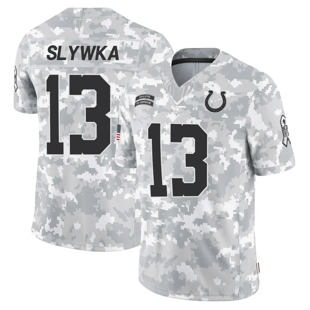 Youth Indianapolis Colts Derek Slywka Nike 2024 Salute to Service Limited Arctic Camo Jersey Youth Indianapolis Colts Derek Slywka Nike 2024 Salute to Service Limited Arctic Camo Jersey