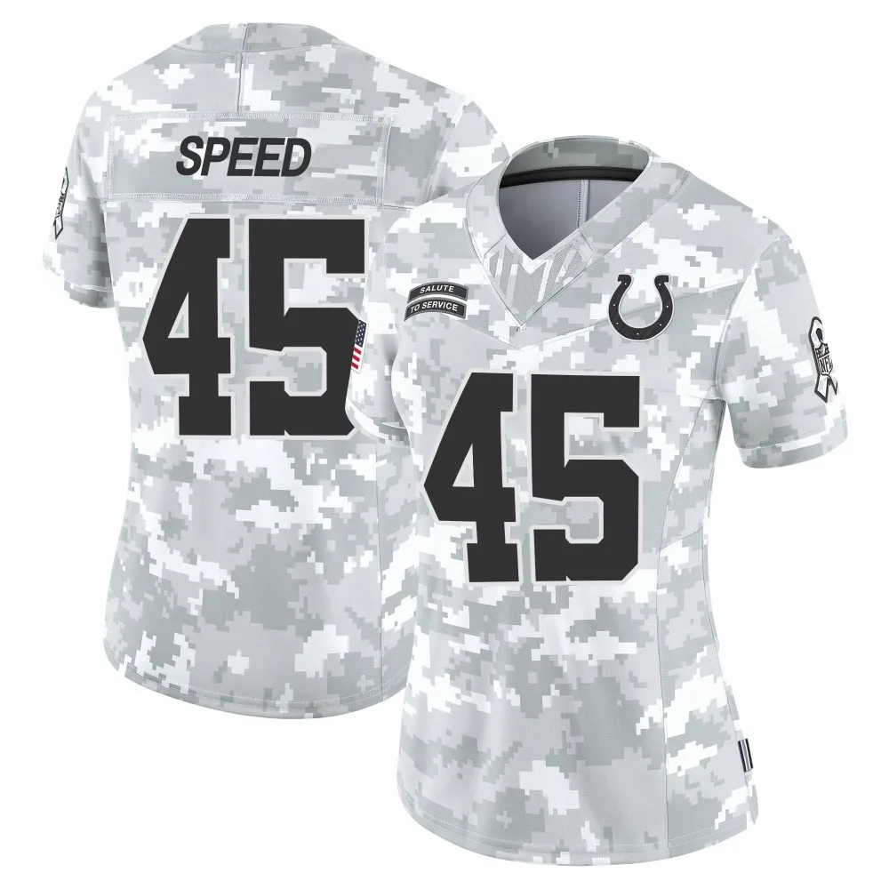 Women's Indianapolis Colts E.j. Speed Nike 2024 Salute to Service Limited Arctic Camo Jersey Women's Indianapolis Colts E.j. Speed Nike 2024 Salute to Service Limited Arctic Camo Jersey