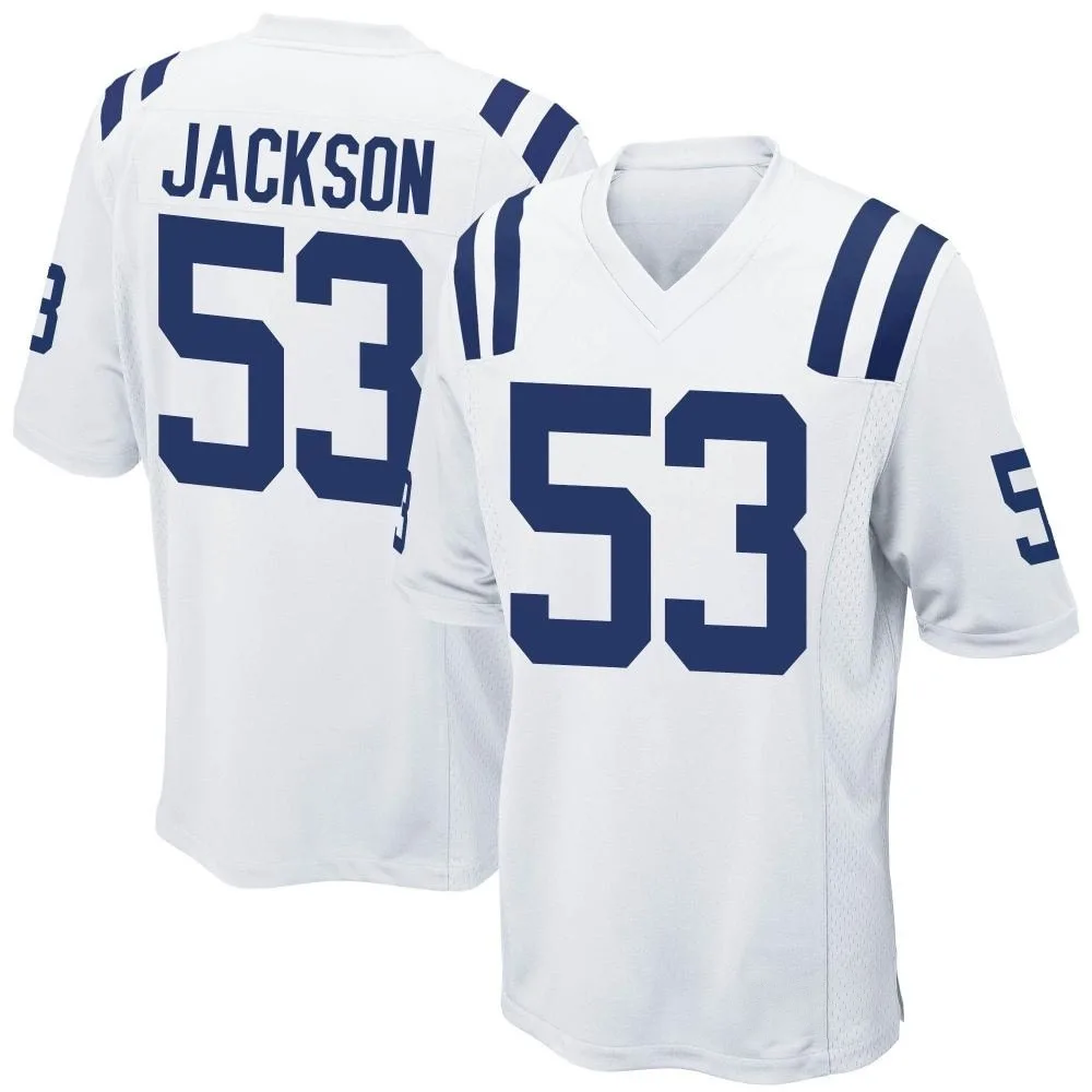 Men's Indianapolis Colts Edwin Jackson Nike Game White Jersey Men's Indianapolis Colts Edwin Jackson Nike Game White Jersey
