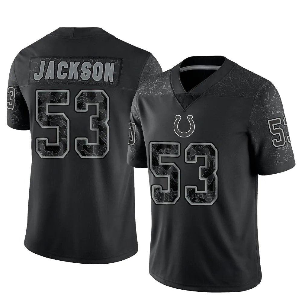 Men's Indianapolis Colts Edwin Jackson Nike Reflective Limited Black Jersey Men's Indianapolis Colts Edwin Jackson Nike Reflective Limited Black Jersey