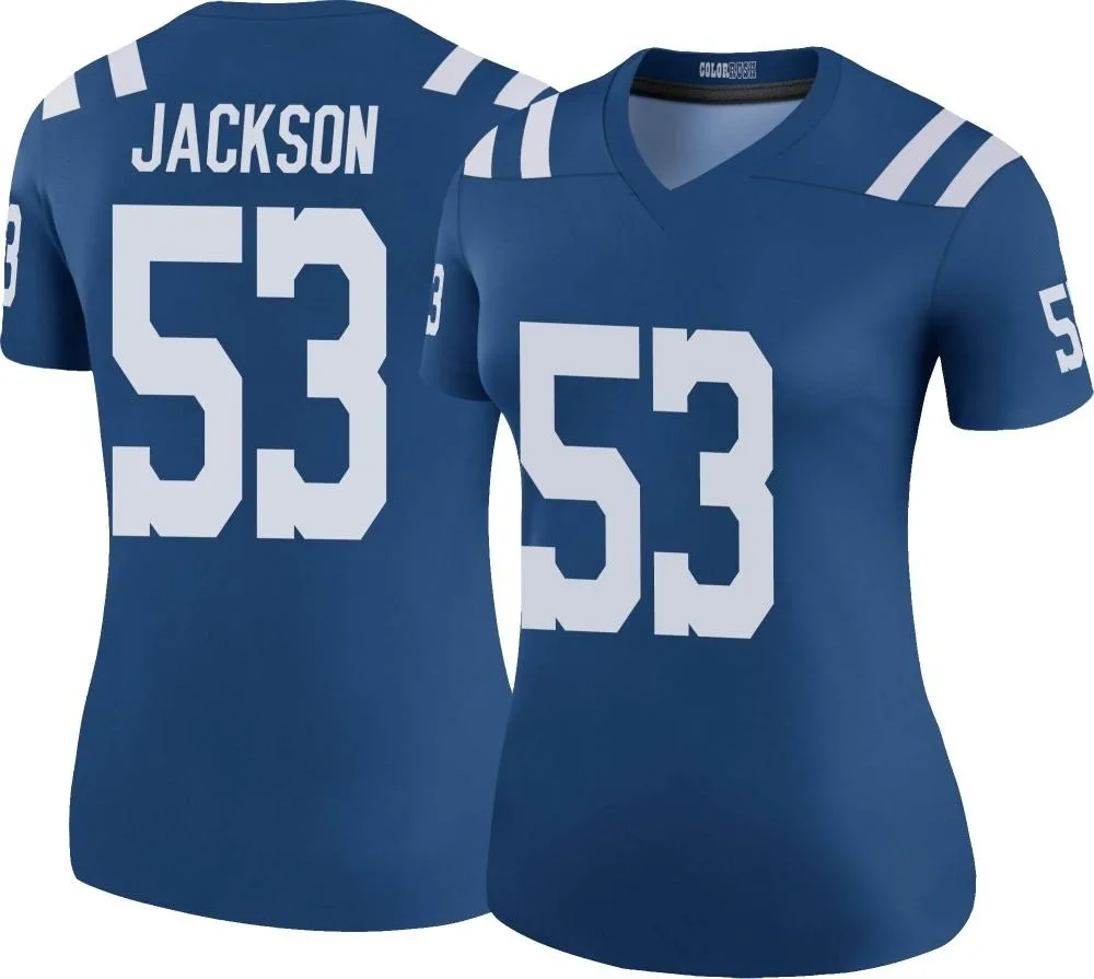 Women's Indianapolis Colts Edwin Jackson Nike Color Rush Legend Royal Jersey Women's Indianapolis Colts Edwin Jackson Nike Color Rush Legend Royal Jersey