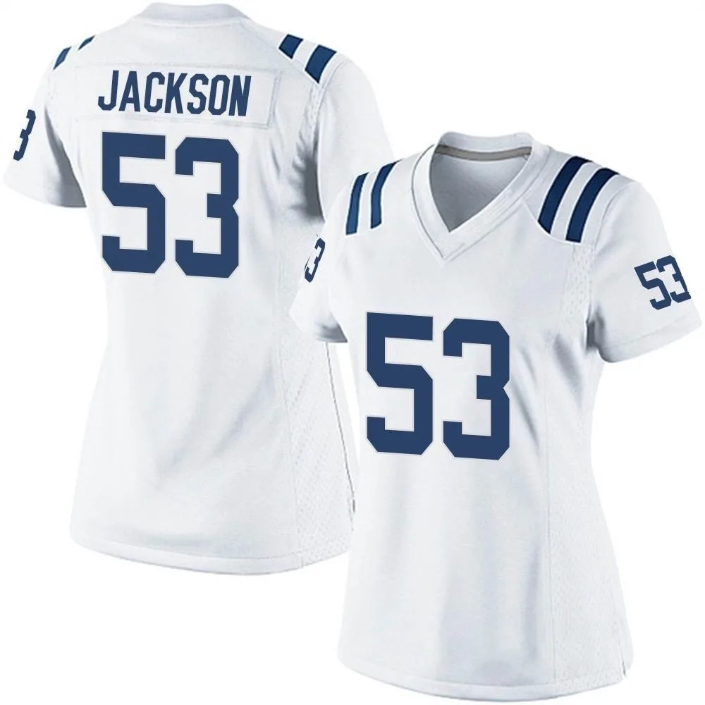 Women's Indianapolis Colts Edwin Jackson Nike Game White Jersey Women's Indianapolis Colts Edwin Jackson Nike Game White Jersey