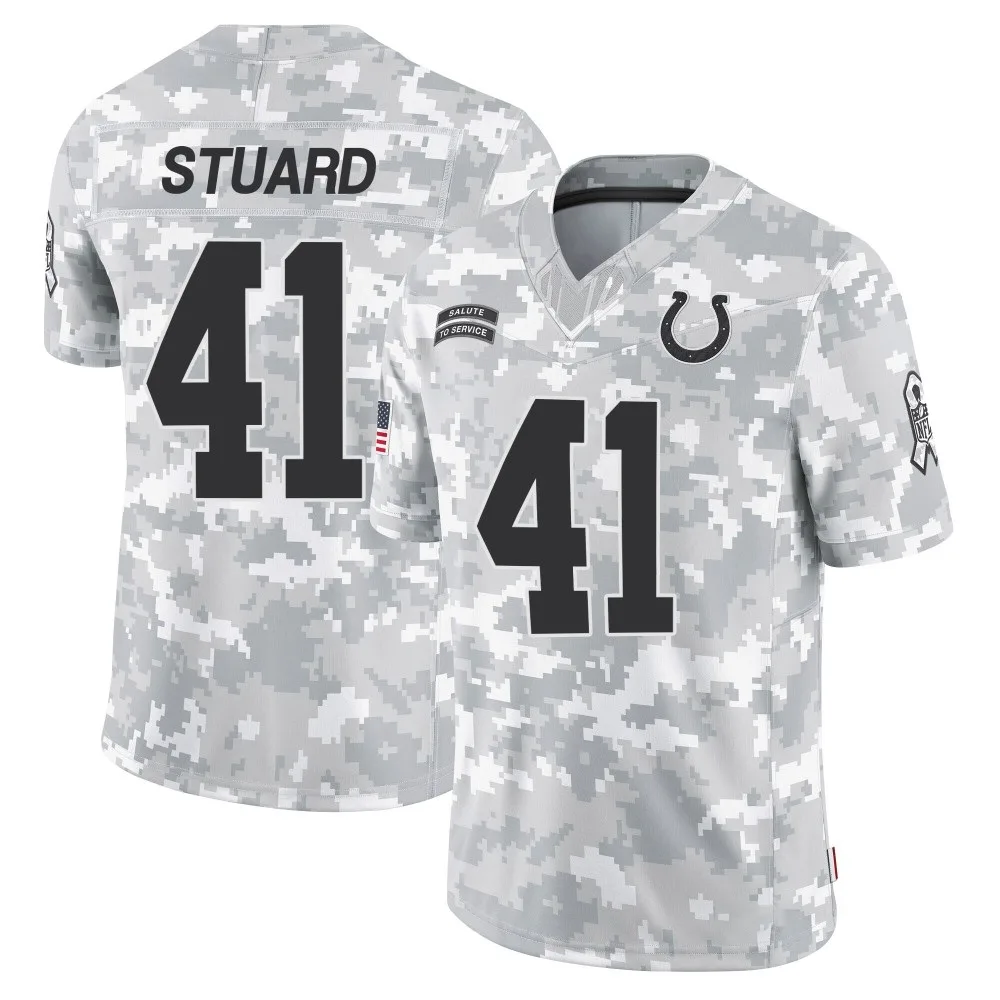 Men's Indianapolis Colts Grant Stuard Nike 2024 Salute to Service Limited Arctic Camo Jersey Men's Indianapolis Colts Grant Stuard Nike 2024 Salute to Service Limited Arctic Camo Jersey