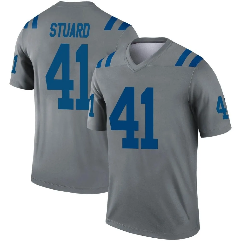 Men's Indianapolis Colts Grant Stuard Nike Inverted Legend Gray Jersey Men's Indianapolis Colts Grant Stuard Nike Inverted Legend Gray Jersey