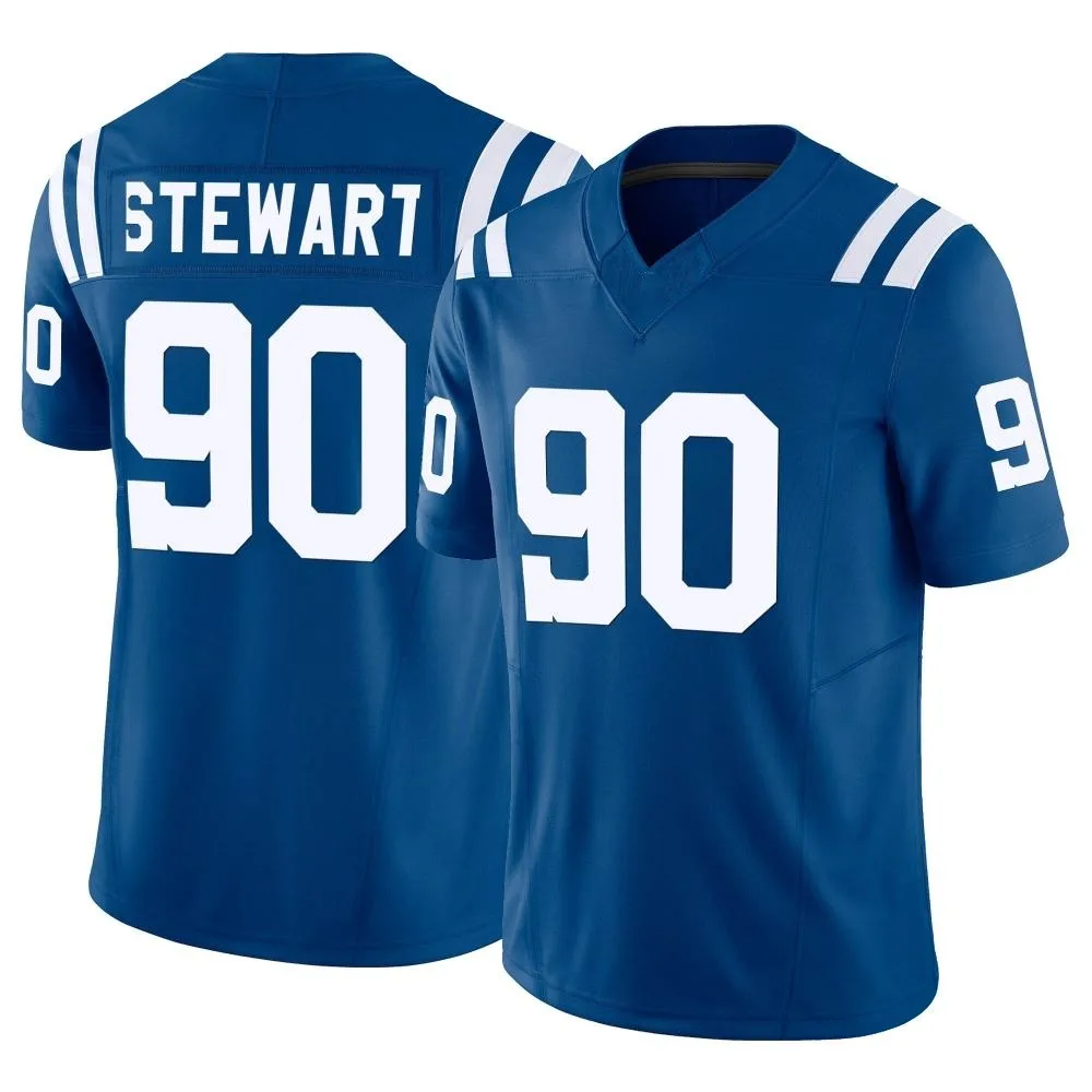 Men's Indianapolis Colts Grover Stewart Nike Vapor F.U.S.E. Limited Royal Jersey Men's Indianapolis Colts Grover Stewart Nike Vapor F.U.S.E. Limited Royal Jersey