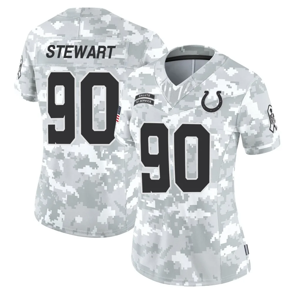 Women's Indianapolis Colts Grover Stewart Nike 2024 Salute to Service Limited Arctic Camo Jersey Women's Indianapolis Colts Grover Stewart Nike 2024 Salute to Service Limited Arctic Camo Jersey