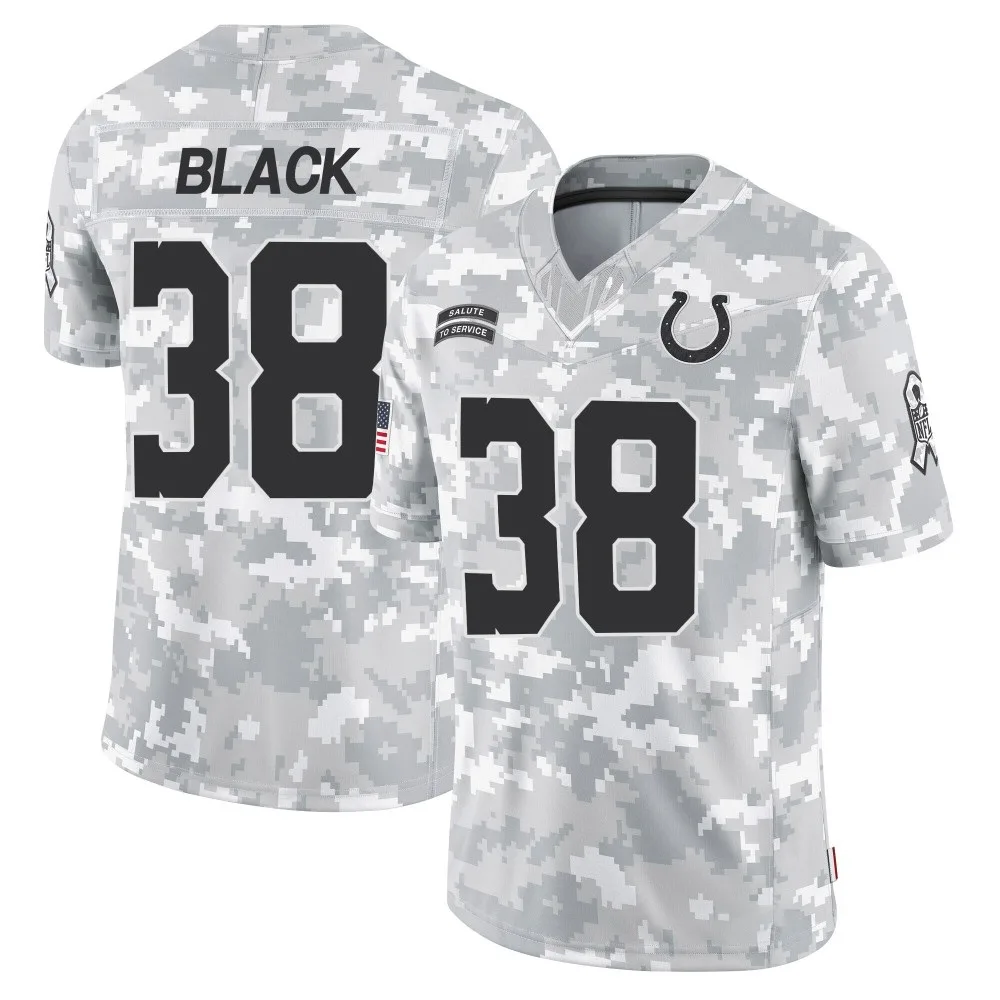 Men's Indianapolis Colts Henry Black Nike 2024 Salute to Service Limited Arctic Camo Jersey Men's Indianapolis Colts Henry Black Nike 2024 Salute to Service Limited Arctic Camo Jersey