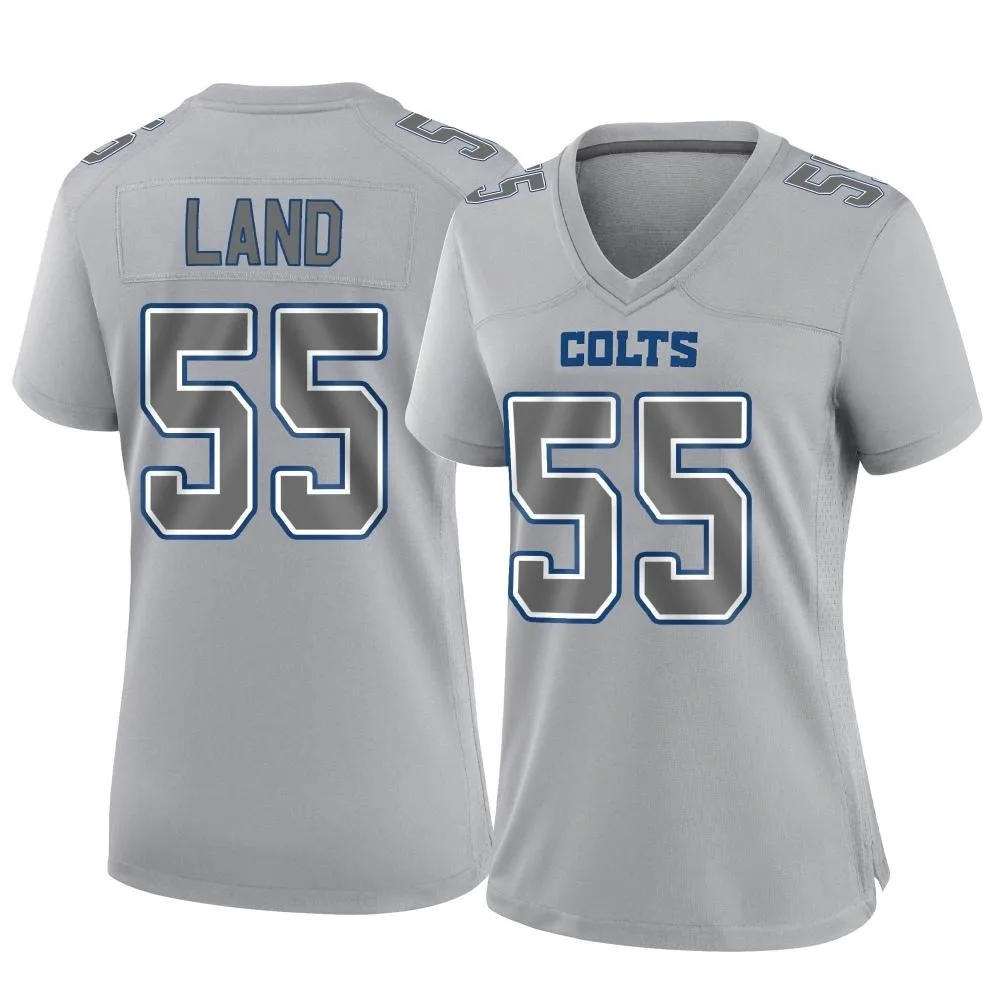 Women's Indianapolis Colts Isaiah Land Nike Atmosphere Fashion Game Gray Jersey Women's Indianapolis Colts Isaiah Land Nike Atmosphere Fashion Game Gray Jersey