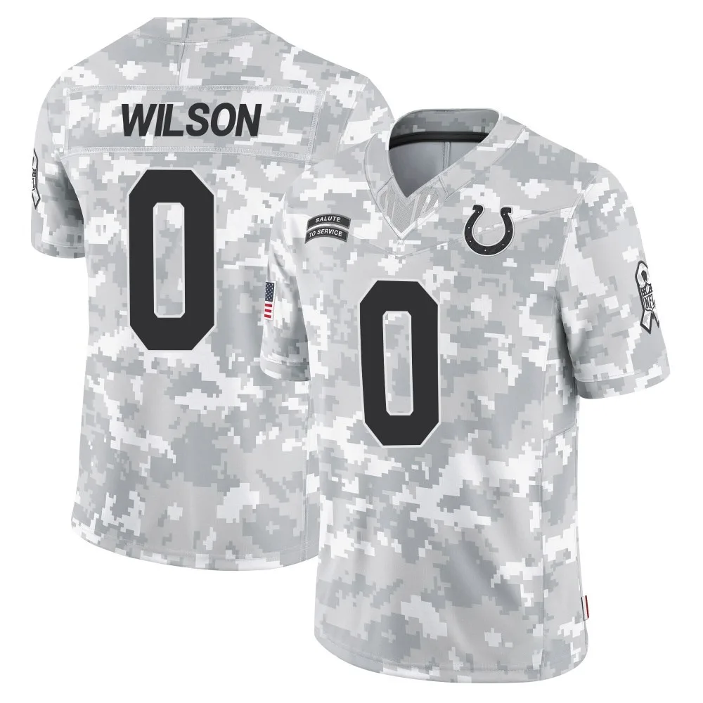 Men's Indianapolis Colts Jack Wilson Nike 2024 Salute to Service Limited Arctic Camo Jersey Men's Indianapolis Colts Jack Wilson Nike 2024 Salute to Service Limited Arctic Camo Jersey