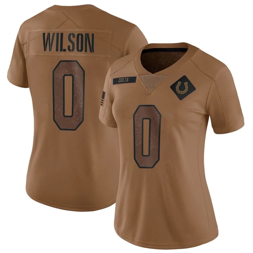 Women's Indianapolis Colts Jack Wilson Nike 2023 Salute To Service Limited Brown Jersey Women's Indianapolis Colts Jack Wilson Nike 2023 Salute To Service Limited Brown Jersey