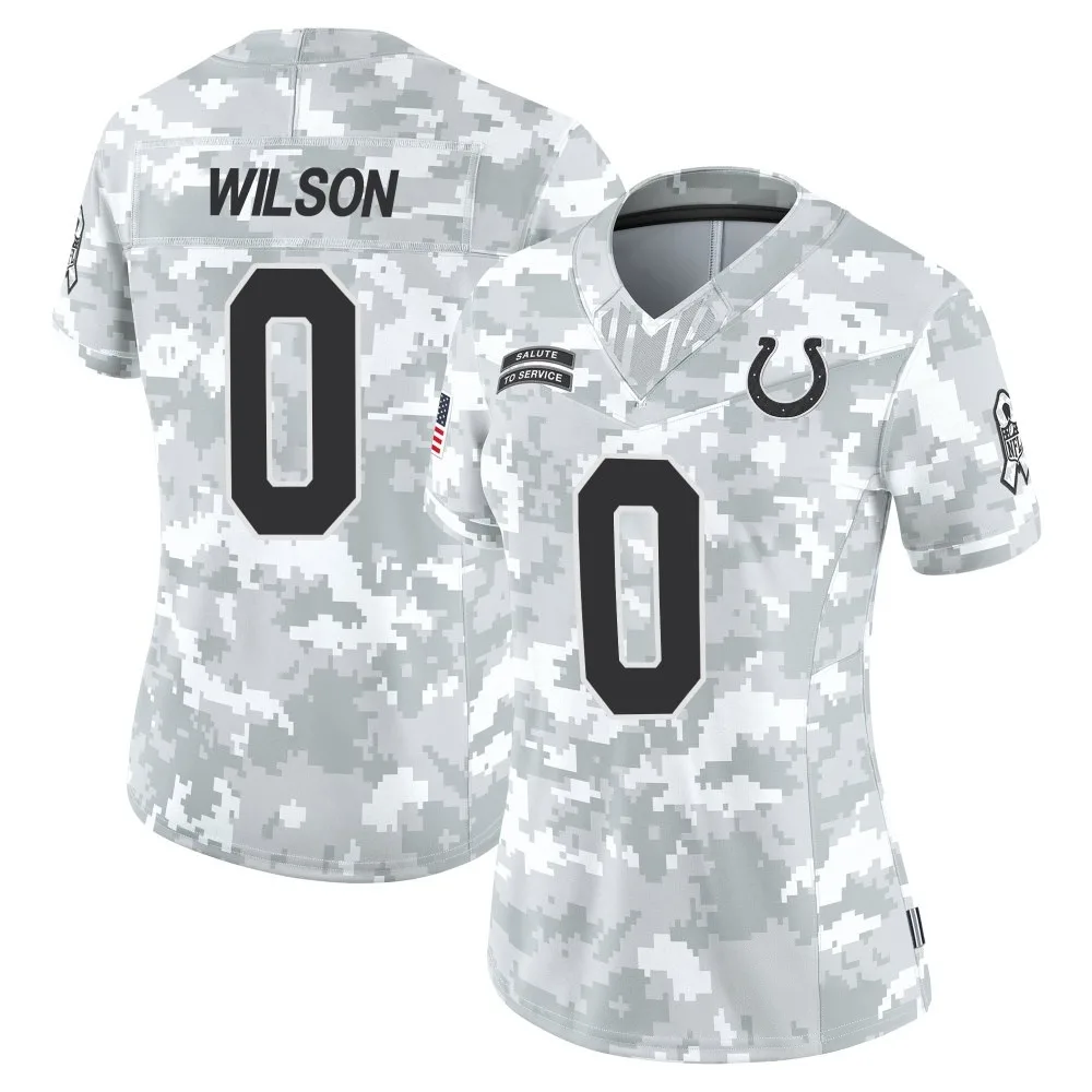 Women's Indianapolis Colts Jack Wilson Nike 2024 Salute to Service Limited Arctic Camo Jersey Women's Indianapolis Colts Jack Wilson Nike 2024 Salute to Service Limited Arctic Camo Jersey