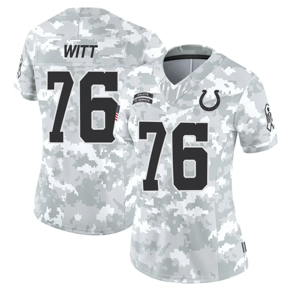 Women's Indianapolis Colts Jake Witt Nike 2024 Salute to Service Limited Arctic Camo Jersey Women's Indianapolis Colts Jake Witt Nike 2024 Salute to Service Limited Arctic Camo Jersey