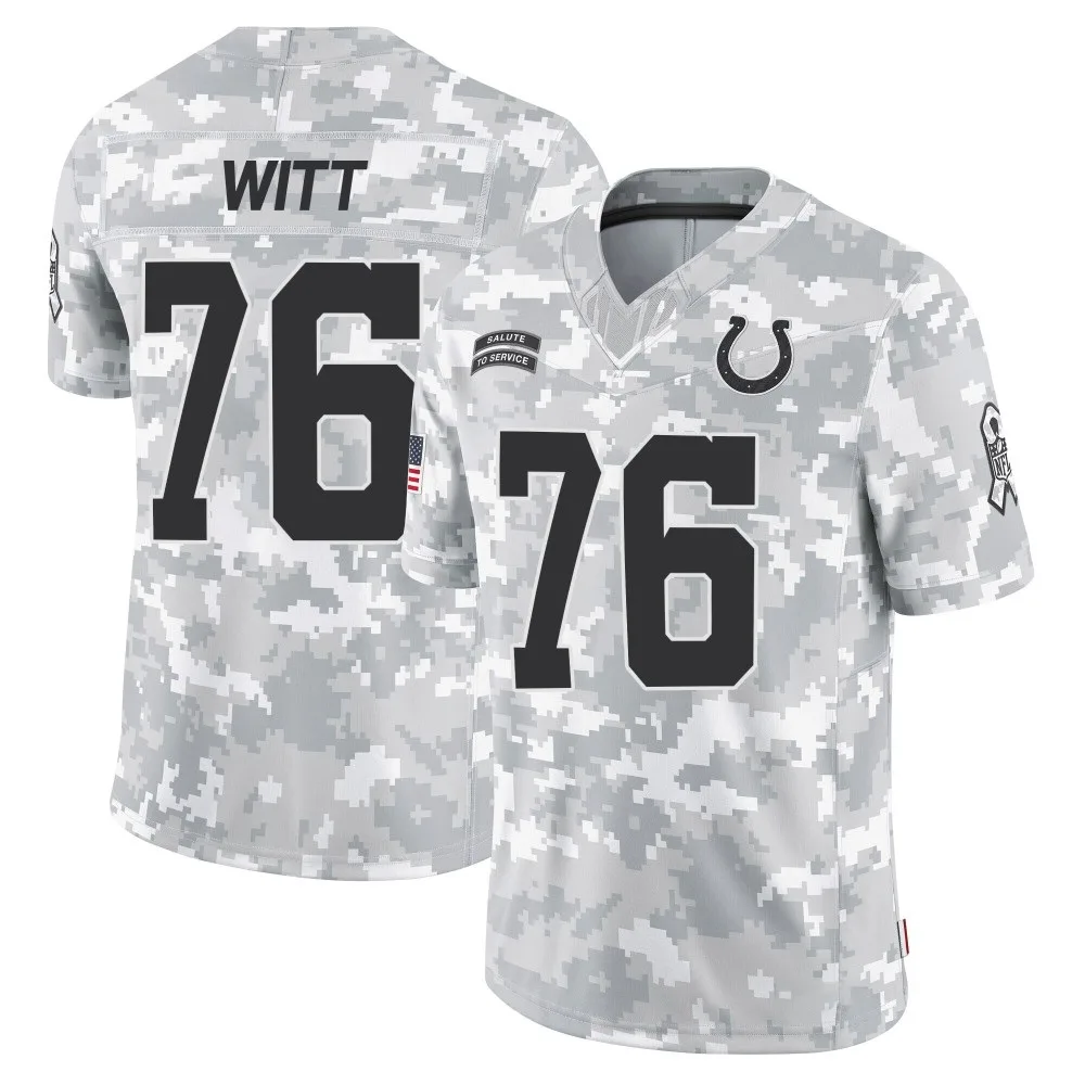 Youth Indianapolis Colts Jake Witt Nike 2024 Salute to Service Limited Arctic Camo Jersey Youth Indianapolis Colts Jake Witt Nike 2024 Salute to Service Limited Arctic Camo Jersey