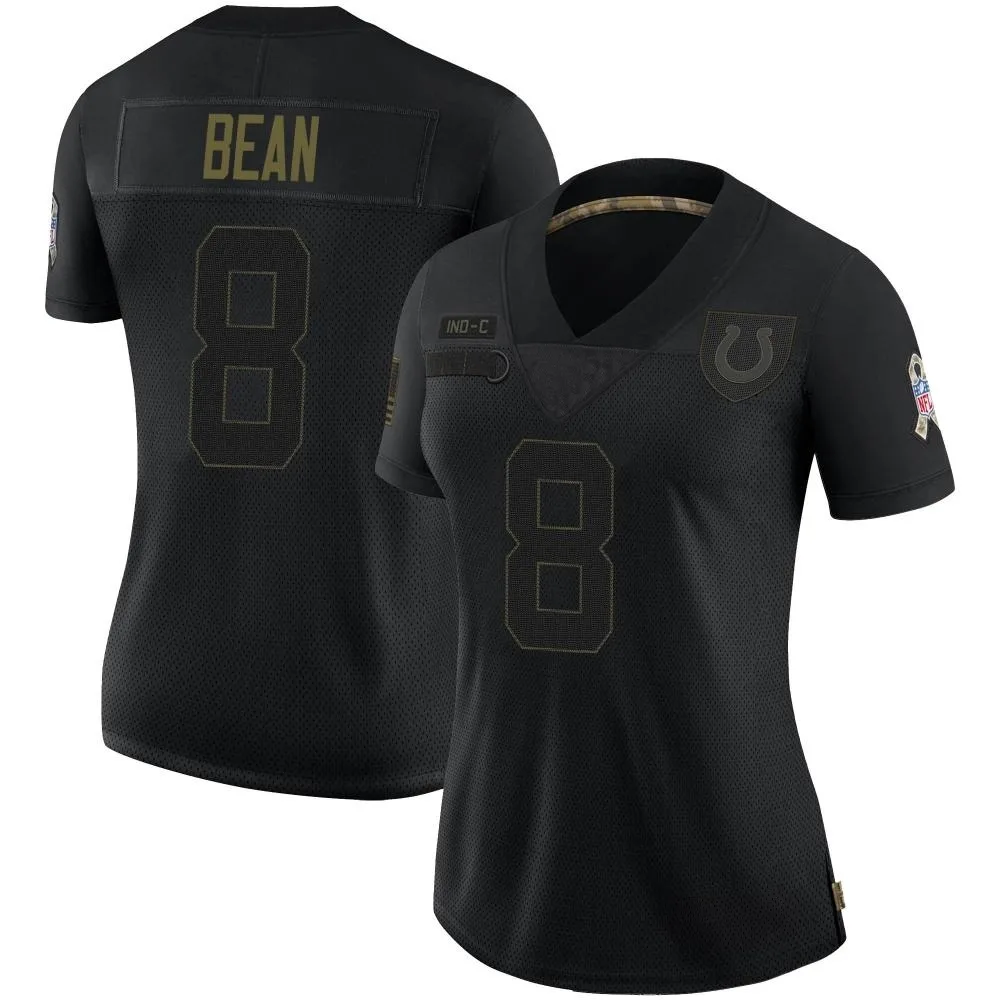 Women's Indianapolis Colts Jason Bean Nike 2020 Salute To Service Limited Black Jersey Women's Indianapolis Colts Jason Bean Nike 2020 Salute To Service Limited Black Jersey