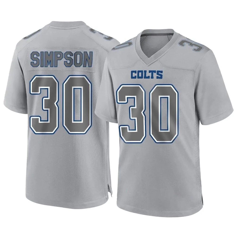 Men's Indianapolis Colts Jaylin Simpson Nike Atmosphere Fashion Game Gray Jersey Men's Indianapolis Colts Jaylin Simpson Nike Atmosphere Fashion Game Gray Jersey