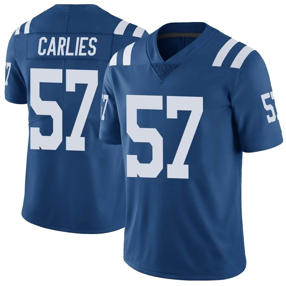 Men's Indianapolis Colts Jaylon Carlies Nike Color Rush Vapor Untouchable Limited Royal Jersey Men's Indianapolis Colts Jaylon Carlies Nike Color Rush Vapor Untouchable Limited Royal Jersey