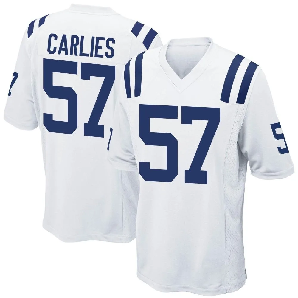 Men's Indianapolis Colts Jaylon Carlies Nike Game White Jersey Men's Indianapolis Colts Jaylon Carlies Nike Game White Jersey