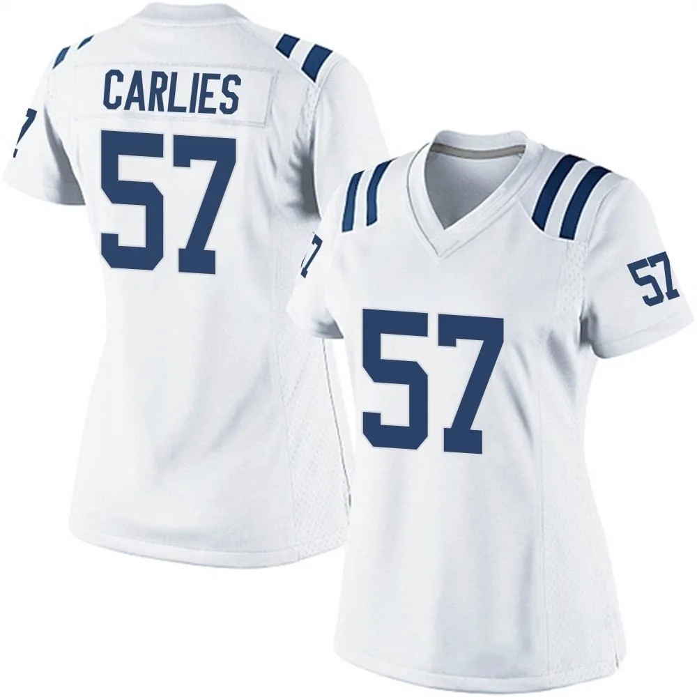 Women's Indianapolis Colts Jaylon Carlies Nike Game White Jersey Women's Indianapolis Colts Jaylon Carlies Nike Game White Jersey
