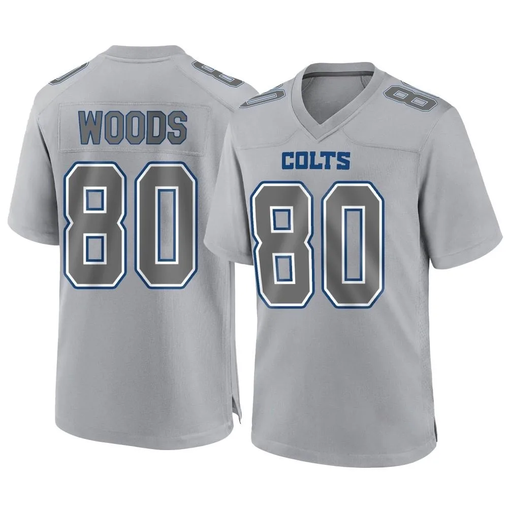 Men's Indianapolis Colts Jelani Woods Nike Atmosphere Fashion Game Gray Jersey Men's Indianapolis Colts Jelani Woods Nike Atmosphere Fashion Game Gray Jersey