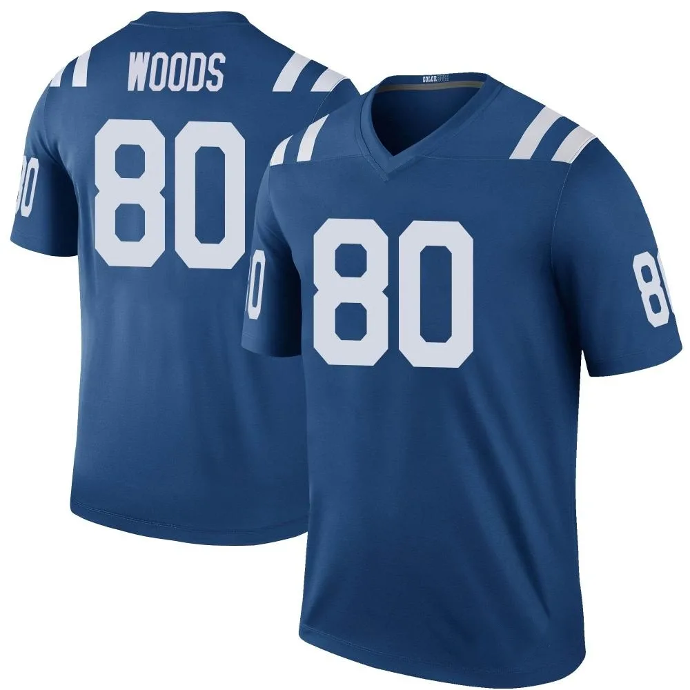 Men's Indianapolis Colts Jelani Woods Nike Color Rush Legend Royal Jersey Men's Indianapolis Colts Jelani Woods Nike Color Rush Legend Royal Jersey