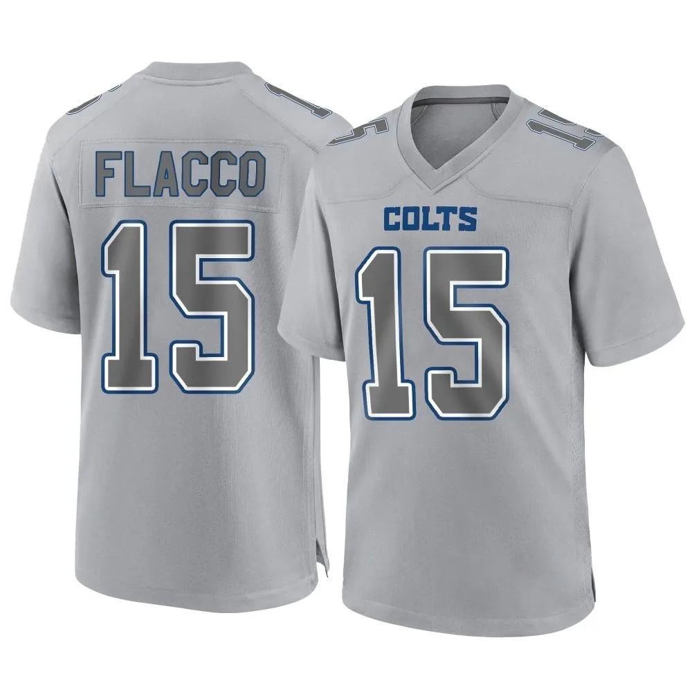 Men's Indianapolis Colts Joe Flacco Nike Atmosphere Fashion Game Gray Jersey Men's Indianapolis Colts Joe Flacco Nike Atmosphere Fashion Game Gray Jersey