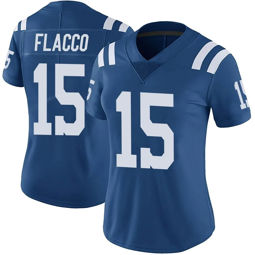 Women's Indianapolis Colts Joe Flacco Nike Color Rush Vapor Untouchable Limited Royal Jersey Women's Indianapolis Colts Joe Flacco Nike Color Rush Vapor Untouchable Limited Royal Jersey