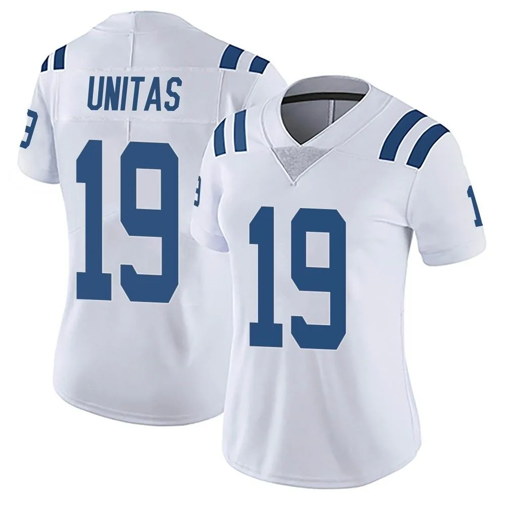 Women's Indianapolis Colts Johnny Unitas Nike Vapor Untouchable Limited White Jersey Women's Indianapolis Colts Johnny Unitas Nike Vapor Untouchable Limited White Jersey
