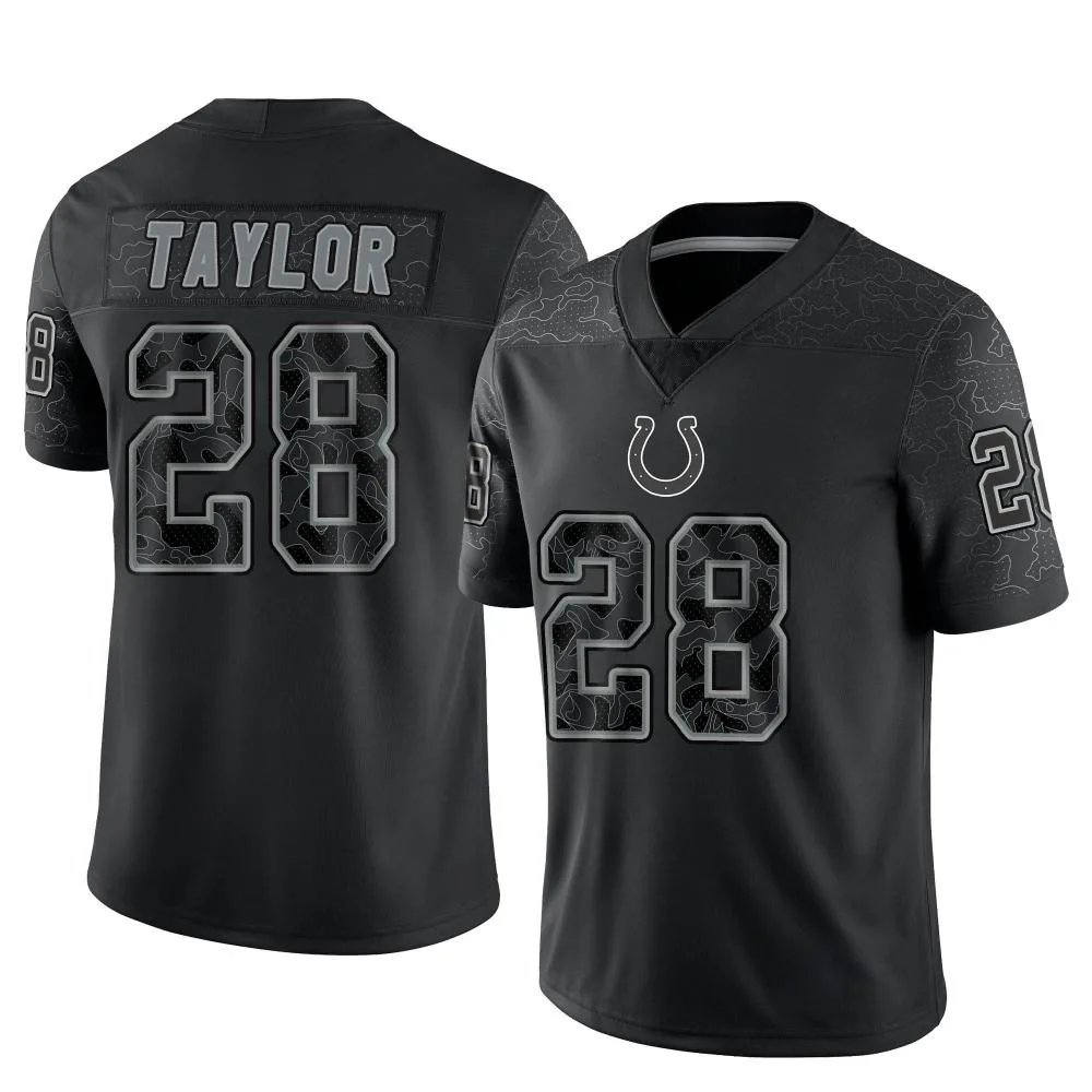 Men's Indianapolis Colts Jonathan Taylor Nike Reflective Limited Black Jersey Men's Indianapolis Colts Jonathan Taylor Nike Reflective Limited Black Jersey