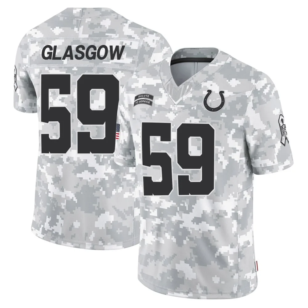 Men's Indianapolis Colts Jordan Glasgow Nike 2024 Salute to Service Limited Arctic Camo Jersey Men's Indianapolis Colts Jordan Glasgow Nike 2024 Salute to Service Limited Arctic Camo Jersey